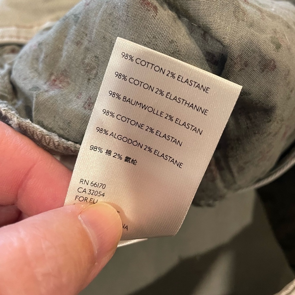 By Anthropologie Jefferson Moto Cargo Pants in a Light Green - Picture 9 of 9